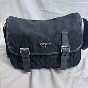 Prada black nylon cross body bag polyamide  Bag vela sport